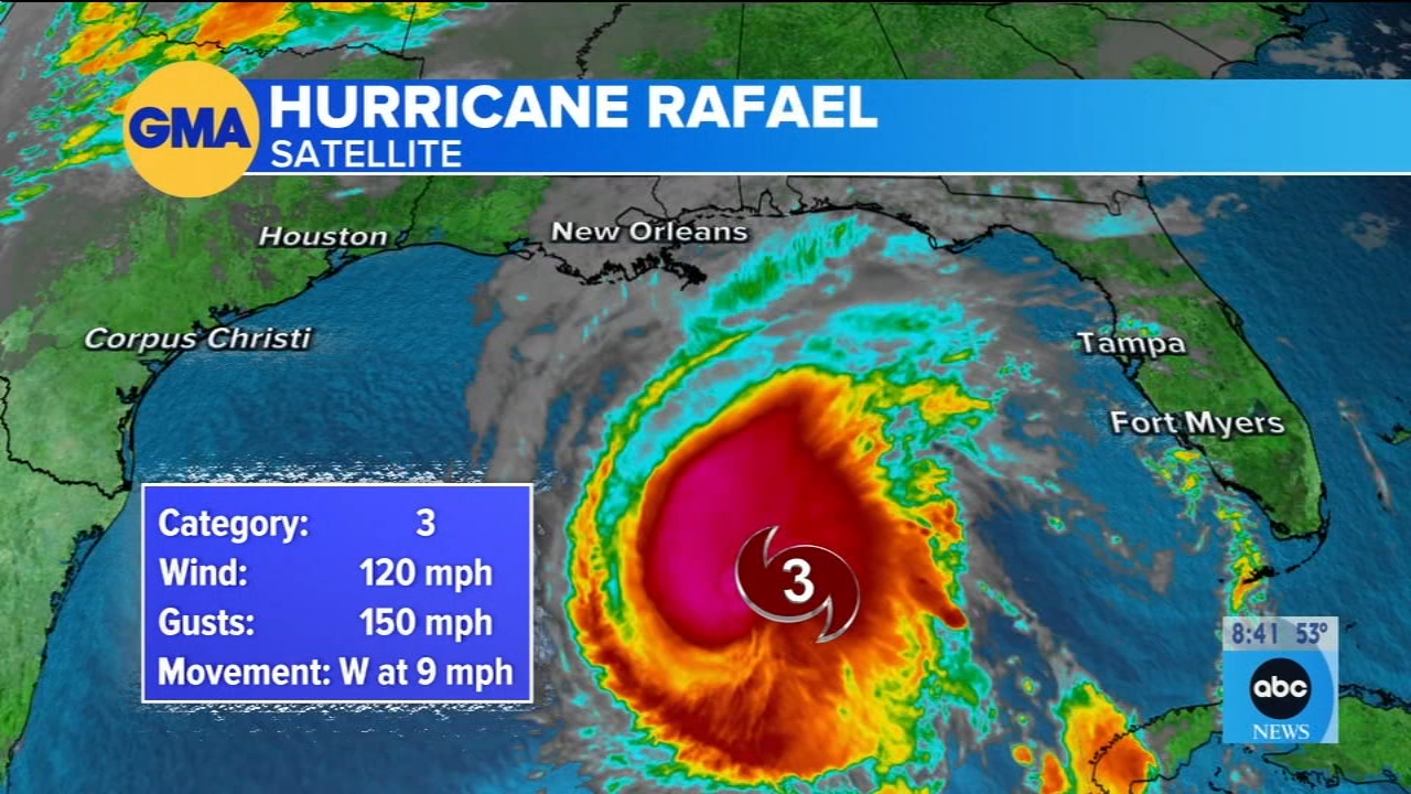 Hurricane Rafael pulled away from Cuba Thursday morning after slamming into the island as a Category 3 hurricane.