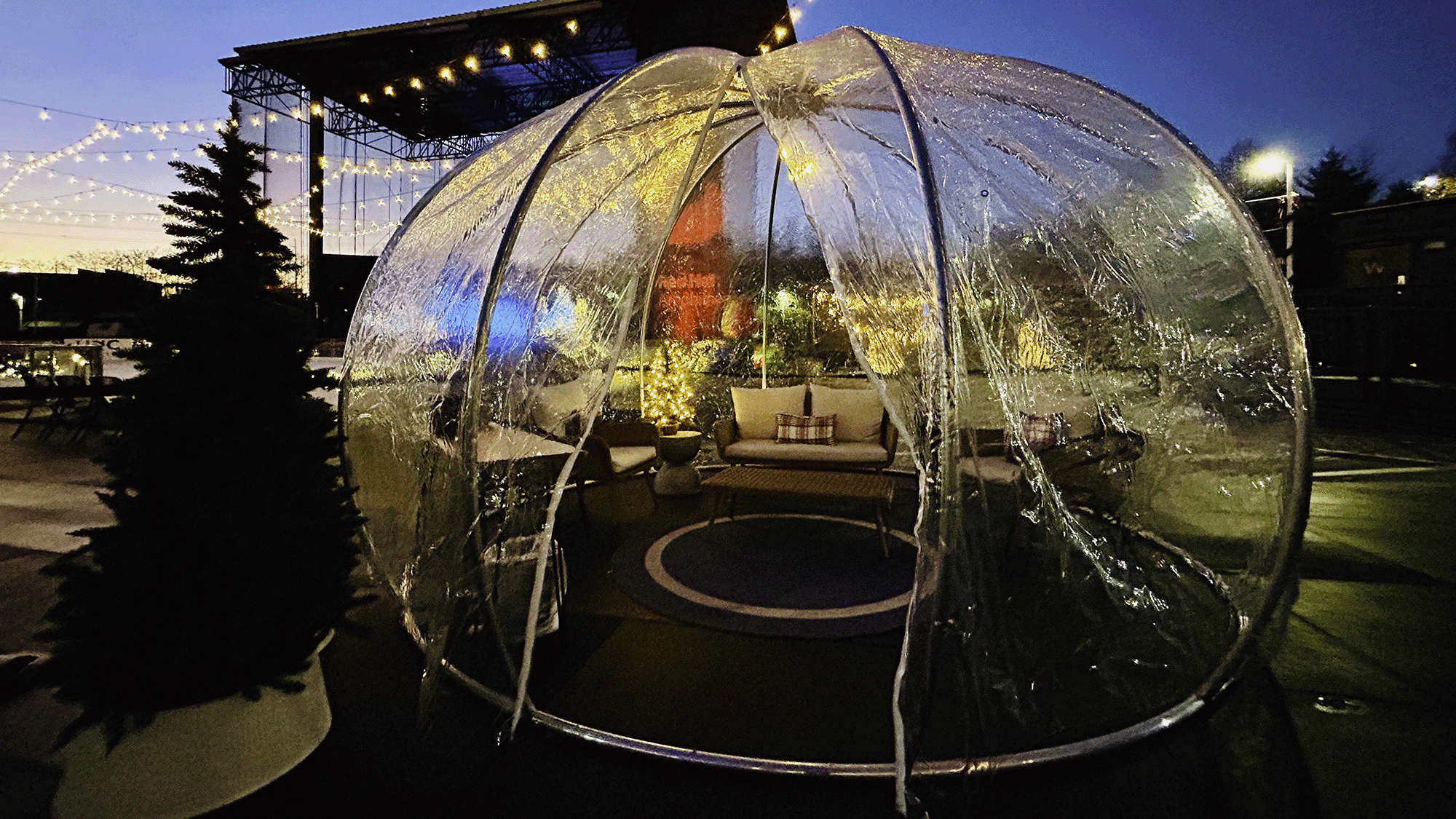 Igloo at The Rink (Photo Credit: Red Hat Amphitheater)