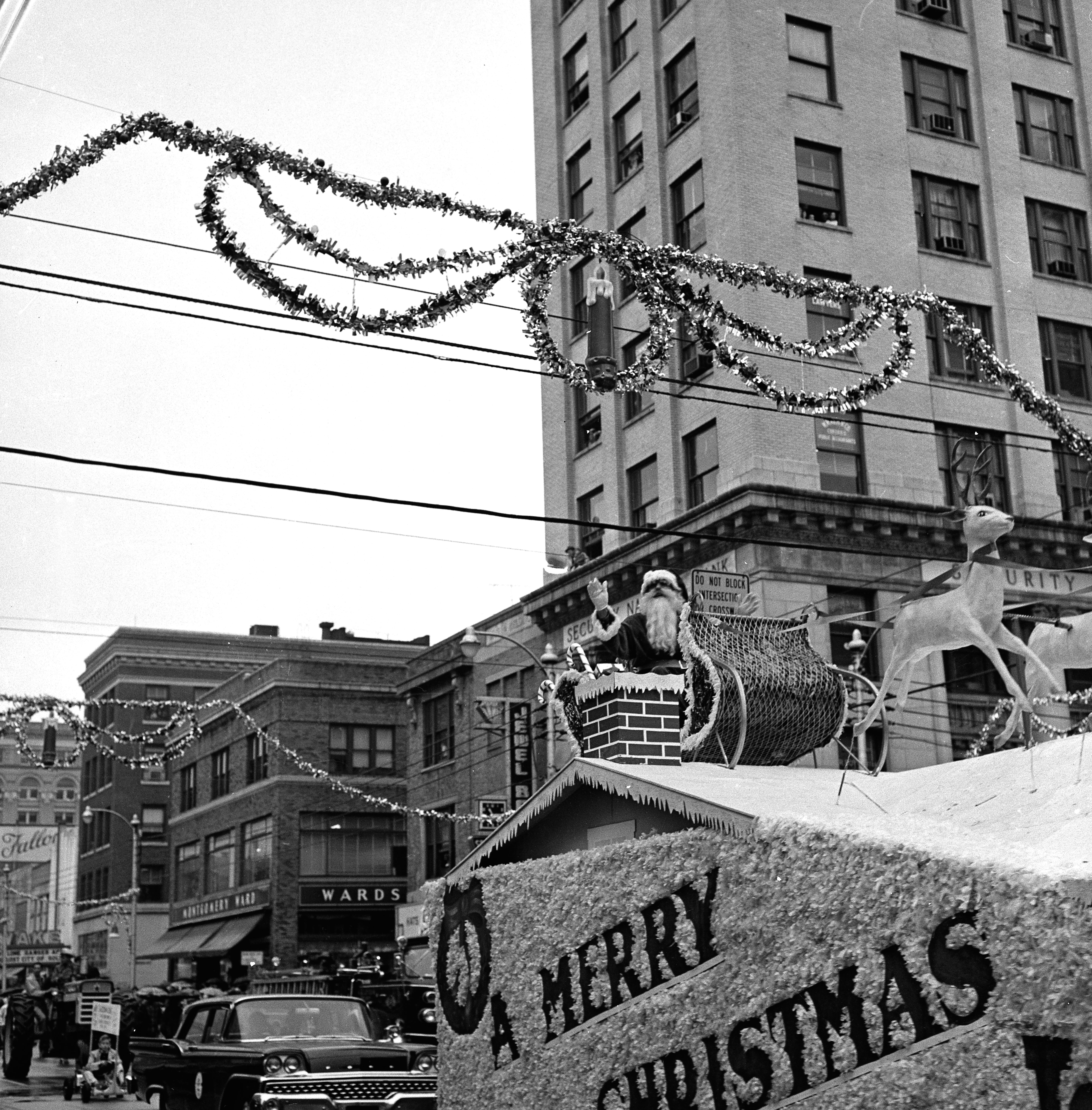 Raleigh Christmas Parade in 1959