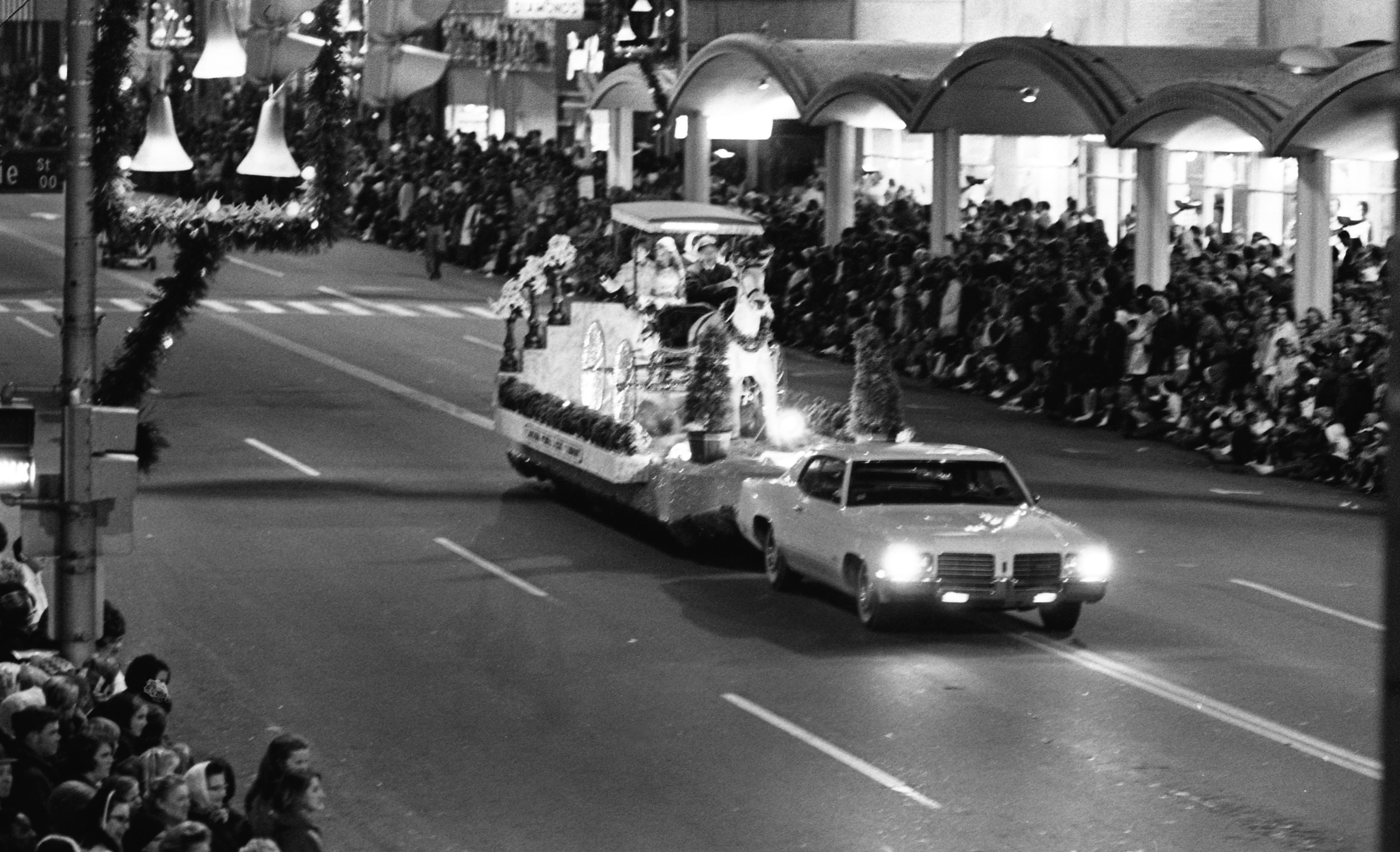 Raleigh Christmas Parade in 1969