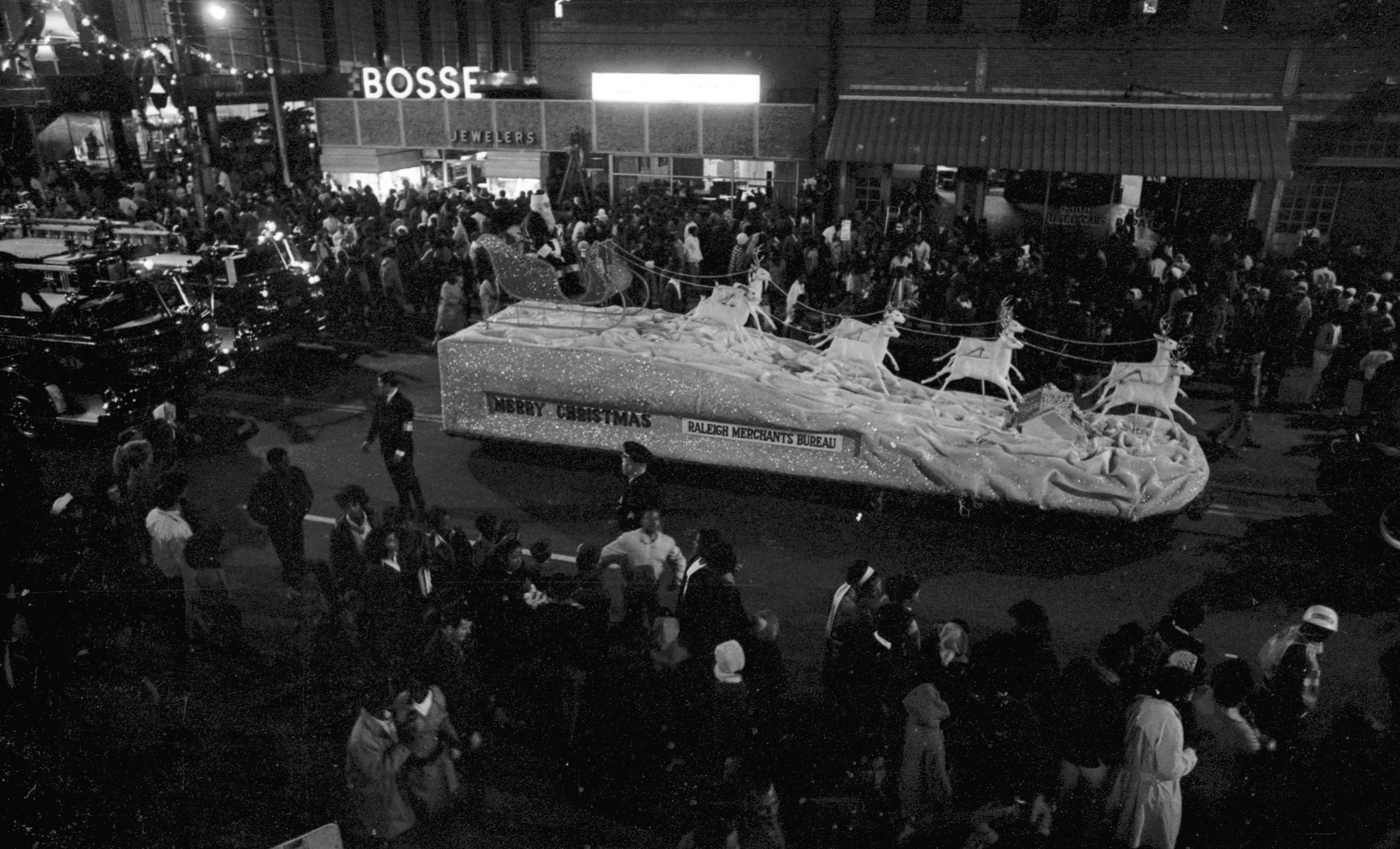 Raleigh Christmas Parade in 1969