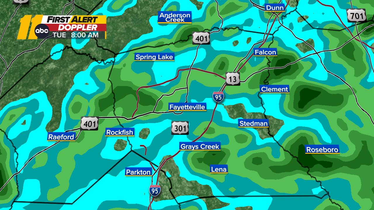 Cumberland Doppler Radar Map