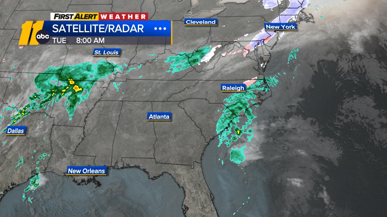 North Carolina Weather Radar First Alert Doppler: Regional Satellite